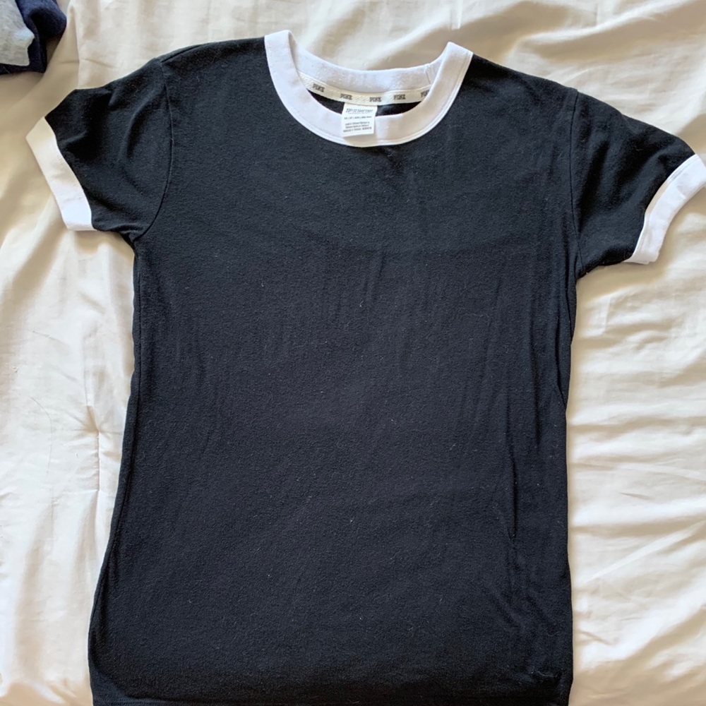 PINK Black Classic Tee